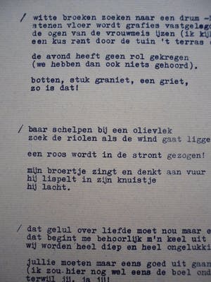 Hans Rietveld - Map met 9 zeefdrukken van Hans Rietveld en teksten van Ruth Bouman kopen? Bied vanaf 15!