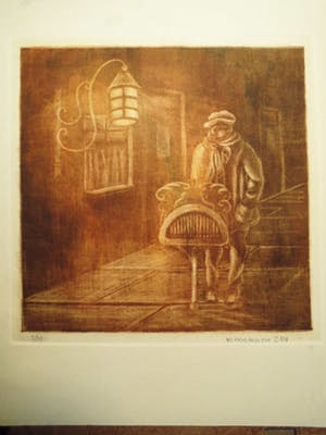 Jan Vercammen - Gekleurde Grafiek - Orgeldraaier kopen? Bied vanaf 1!