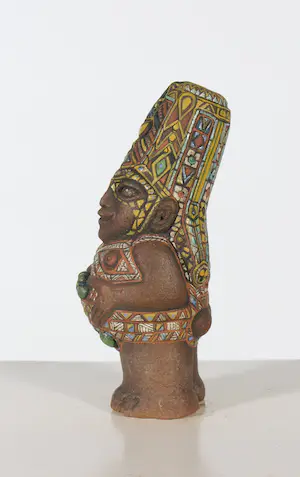 Edu de Meyé - Aardewerken beeldje, Hoedemannetje kopen? Bied vanaf 50!