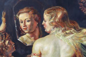 Ludmilia Kalmaeva - Olieverf op doek, Z.T. Venus at a Mirror - Ingelijst kopen? Bied vanaf 50!