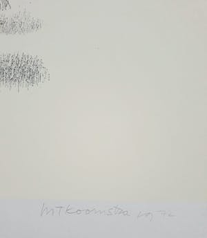 Metten Koornstra - Vrouw voor huis in landschap, litho kopen? Bied vanaf 50!