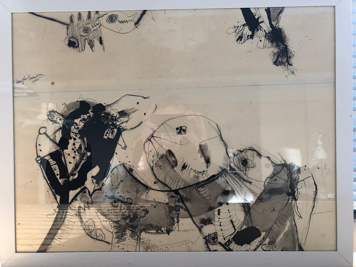 Eelco Glastra van Loon - Inkttekening 1965 Verkocht | Kunstveiling.nl