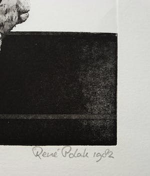 Rene Polak - Schaap, aquatint ets kopen? Bied vanaf 45!