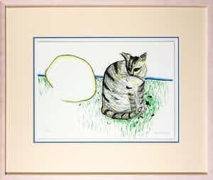 Roger Raveel - Zeefdruk uit Felix Vulgaris - Ingelijst verkocht voor € 1!