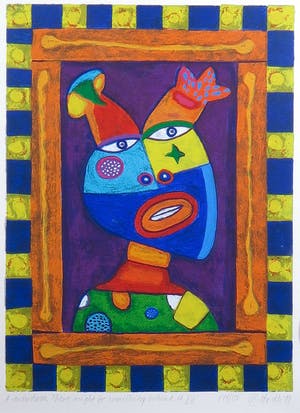 Clemens Briels - Zeefdruk, A Window (...) IV - Ingelijst kopen? Bied vanaf 50!