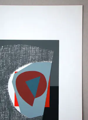 Georges Breuil - Composition abstrait - Originele zeefdruk - 1954 kopen? Bied vanaf 150!