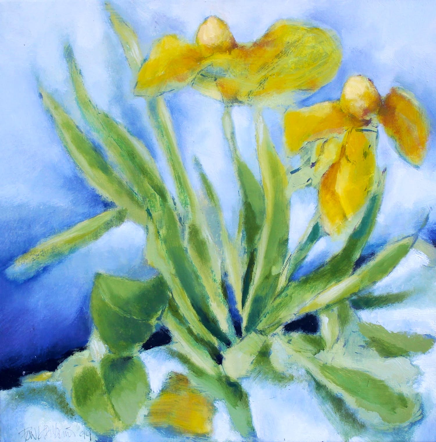 Fon Klement - olieverf op doek: Le printemps (de lente) - 1999 kopen? Bied vanaf 695!