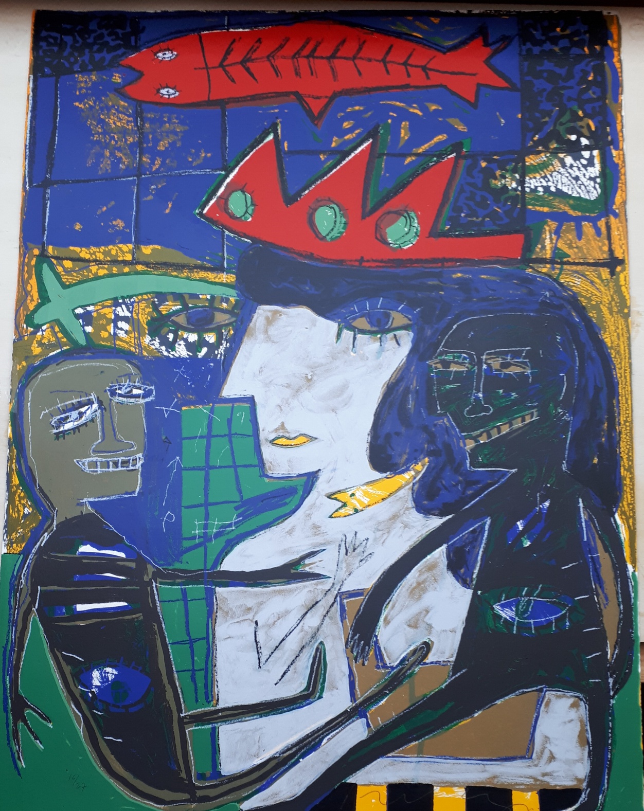 Dodog Soeseno - (Royal) family with red fish verkocht voor € 10!