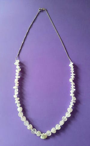 Curiosa - Collier Rozenkwarts, zilver 925, parelmoer kopen? Bied vanaf 1!