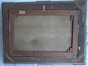 Niet of onleesbaar gesigneerd - Olieverf op doek, Hollands landschap met lucht en water - gesigneerd & ingelijst kopen? Bied vanaf 10!