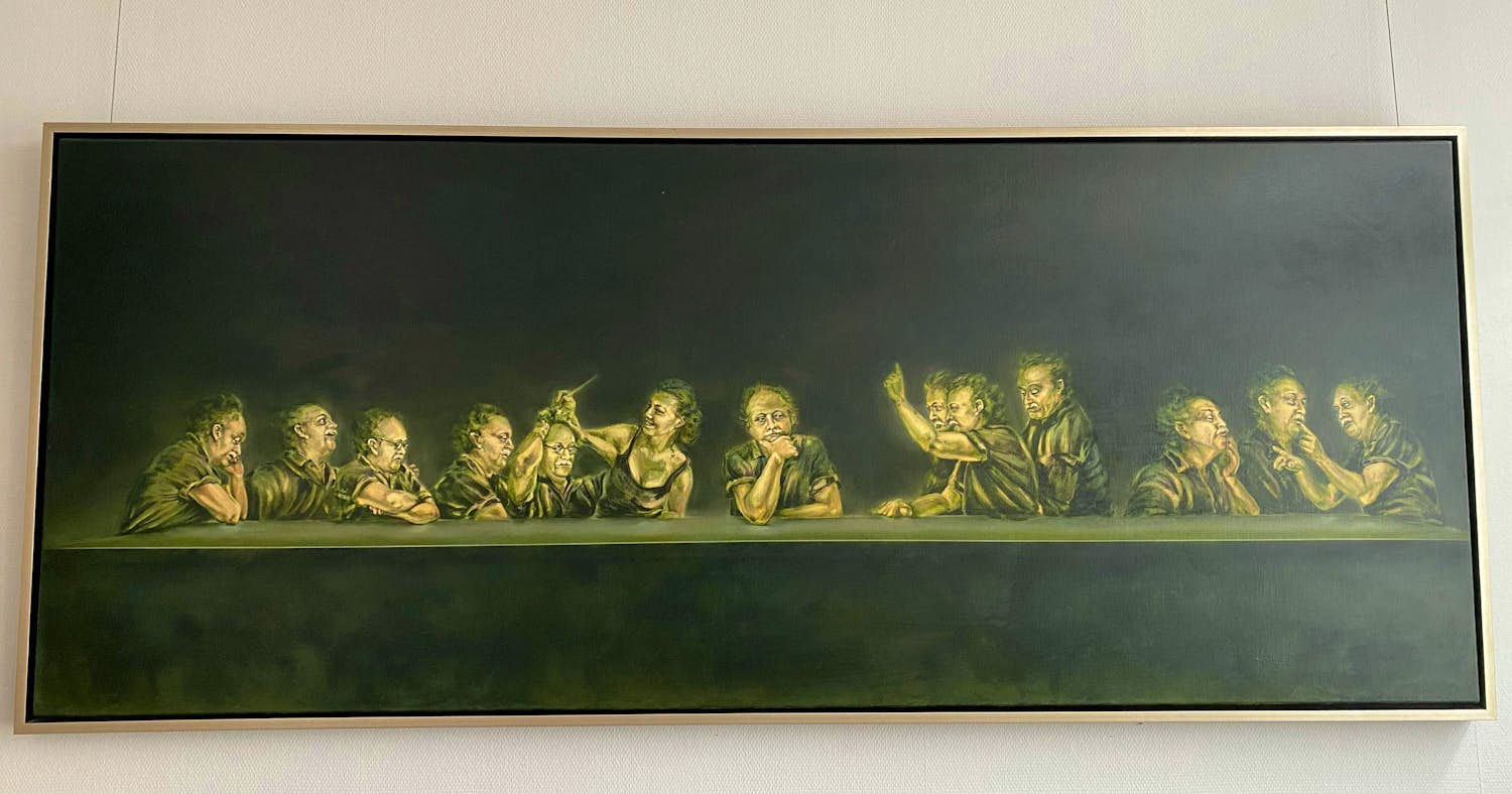 Marjolein Bos - Portret 'laatste avondmaal' kopen? Bied vanaf 1000!