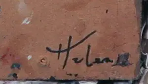 Helen Nieuwendijk - Wandobject van beschilderd papier, Vertering kopen? Bied vanaf 60!