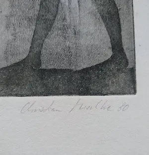 Christian Mischke - der Anubis von Lischt. Radierung 1980 kopen? Bied vanaf 80!