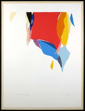 Gerard 't Hart - Litho, Zonder titel - Ingelijst verkocht voor € 35!