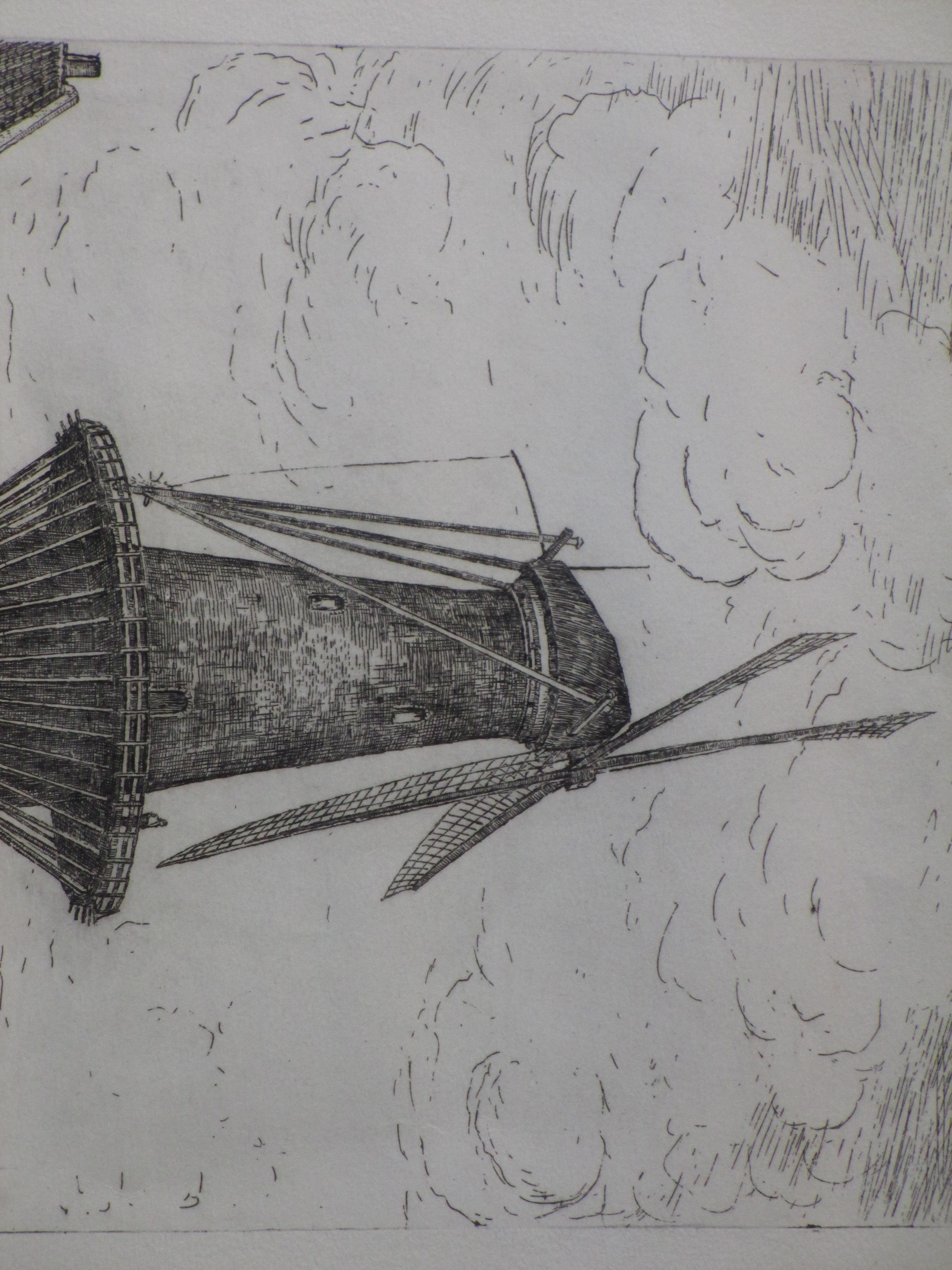 Marius Johannes Janssen - Molen De Noord Rotterdam - Ets kopen? Bied vanaf 1!