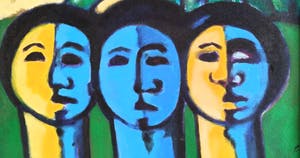 Niet of onleesbaar gesigneerd - Victor Bieling, krachtig kleurgebruik, olieverf op doek kopen? Bied vanaf 1!