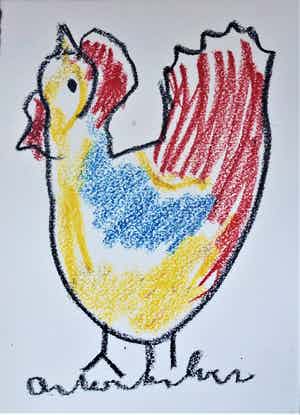 Anton Heyboer - De oervogel verkocht voor € 125!