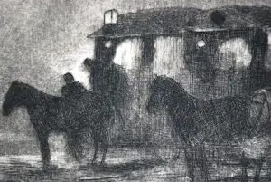 George Hendrik Breitner - Monumentaal boek & ets 'Plein bij avond' kopen? Bied vanaf 50!