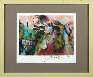 Gerti Bierenbroodspot - Zeefdruk, Zonder titel - Ingelijst verkocht voor € 50!