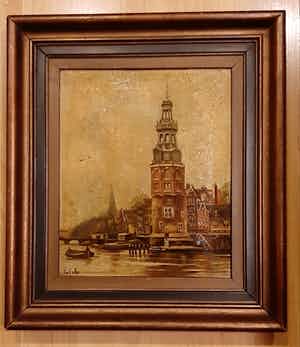 Arend Jan Fels - Stadsgezicht Amsterdam verkocht voor € 50!
