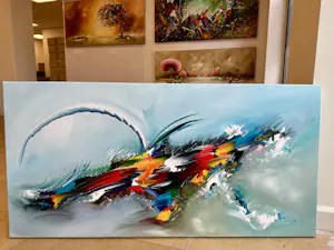 Gena - Abstract Blue kopen? Bied vanaf 10!