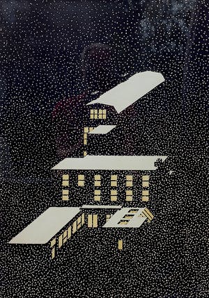 Jeroen Henneman - De Drukkerij, litho (netjes ingelijst, zeer beperkte oplage) kopen? Bied vanaf 395!