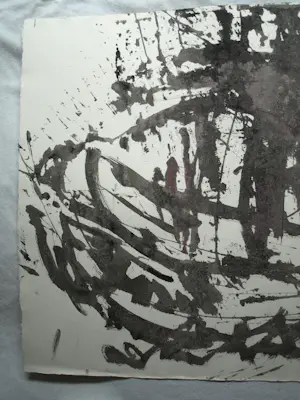 Anton Heyboer - Acrylverf , Abstracte voorstelling Kotter IJmuiden YM348 – 79 x 107 cm. kopen? Bied vanaf 150!