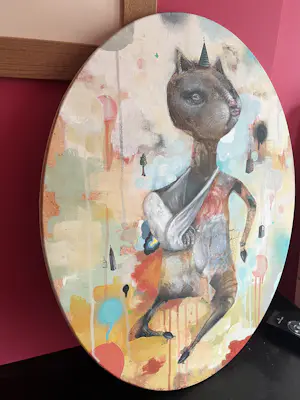 Collin van der Sluijs - Poes op doek kopen? Bied vanaf 1500!