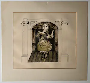 Herman Berserik - handgesigneerde litho | 'Theaterpop met tamboerijn' | 1972 kopen? Bied vanaf 1!