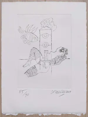 Corneille - Femme et poisson a la tour, ets kopen? Bied vanaf 225!