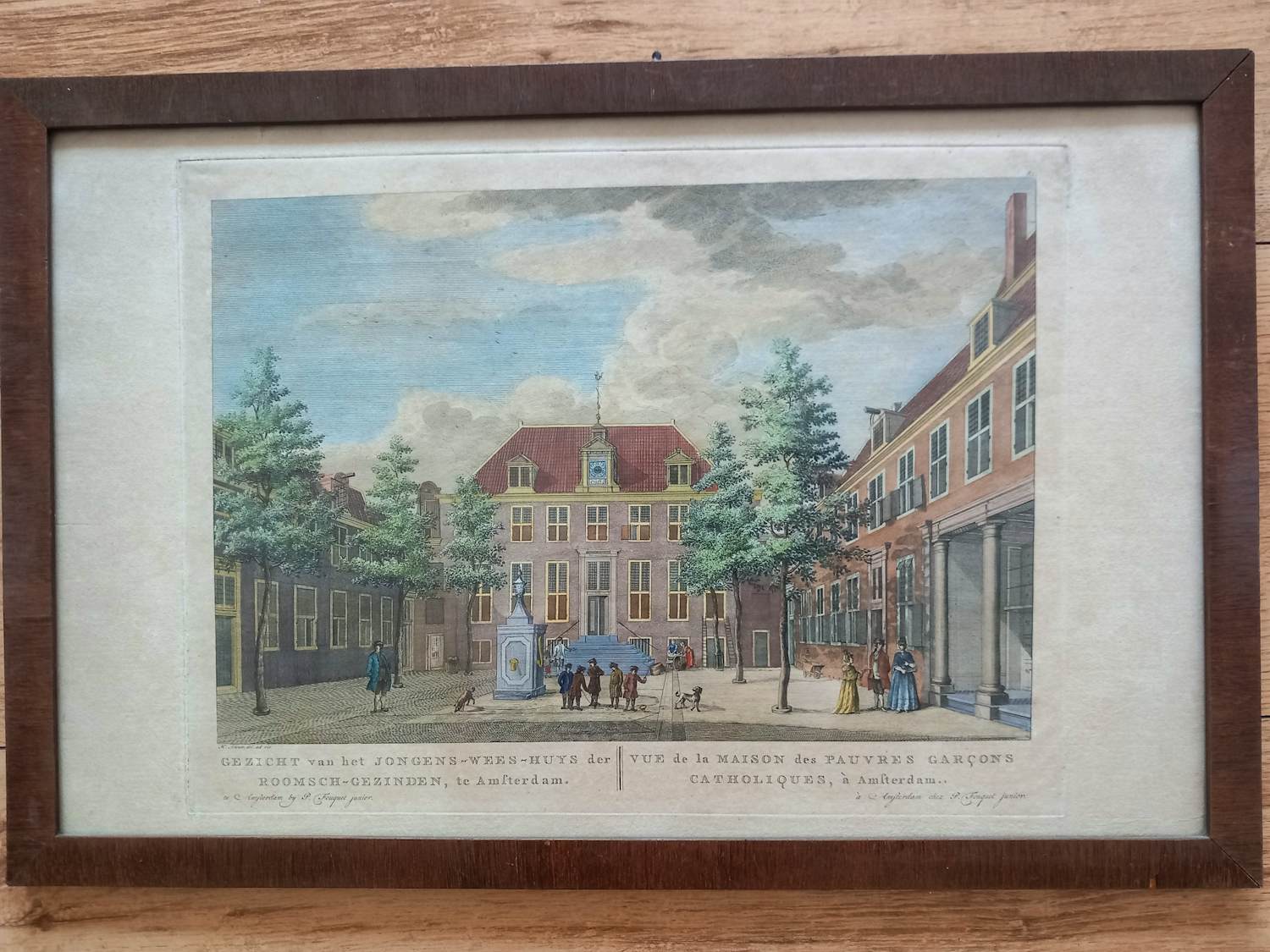 Pieter Fouquet - Gezicht van het jongens-wees-huys der Roomsch-gezinden, te Amsterdam kopen? Bied vanaf 100!