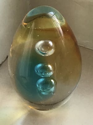 Niet of onleesbaar gesigneerd - Glas object presse papier kopen? Bied vanaf 10!