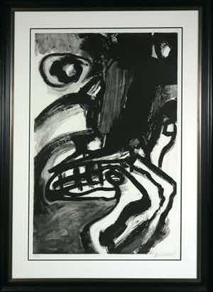 Bengt Lindstrom - Ets, Tableau - Ingelijst (Groot) verkocht voor € 350!