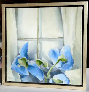 Fon Klement - La fenêtre, olieverf op doek (mooi ingelijst) kopen? Bied vanaf 625!