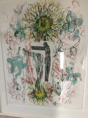 Marc Mulders - "Vallen" - zeefdruk en collage kopen? Bied vanaf 275!
