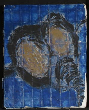 Igor Issacovitch - Lot van vijf werken (acryl/collage met postzegels) op doek, Extermination kopen? Bied vanaf 1!