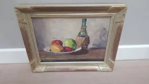 Henk van Leeuwen - olie op doek - stilleven, gesigneerd lo + verso stempel kopen? Bied vanaf 99!