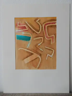 Ricardo Wiesse - Ohne Titel, Aquarell, Unikat, signiert 1999 kopen? Bied vanaf 360!