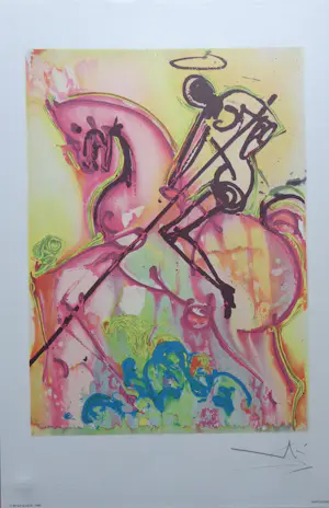 Salvador Dali - LES CHEVAUX DE DALI / KLEURLITHO / 56x36cm / DROOGSTEMPEL / 1983 kopen? Bied vanaf 45!