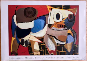 Karel Appel - Mooie tentoonstellingsaffiche - Museum Boymans-Van Beuningen kopen? Bied vanaf 35!