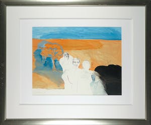 Kees van Bohemen - Gemengde techniek op papier, Zonder titel - Ingelijst (Groot) kopen? Bied vanaf 1!