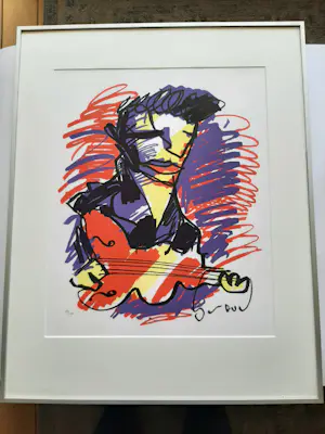Herman Brood - Zeefdruk - Elvis kopen? Bied vanaf 275!
