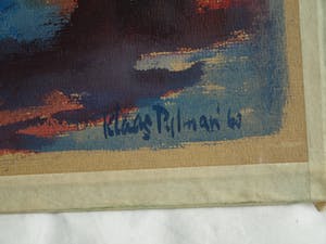 Klaas Pijlman - Gouache , Bomen, Zon en Water – 1960 kopen? Bied vanaf 1!