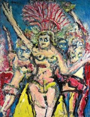 Pieter Haan - Acryl op karton, Zonder titel (Zeer Groot) kopen? Bied vanaf 1!