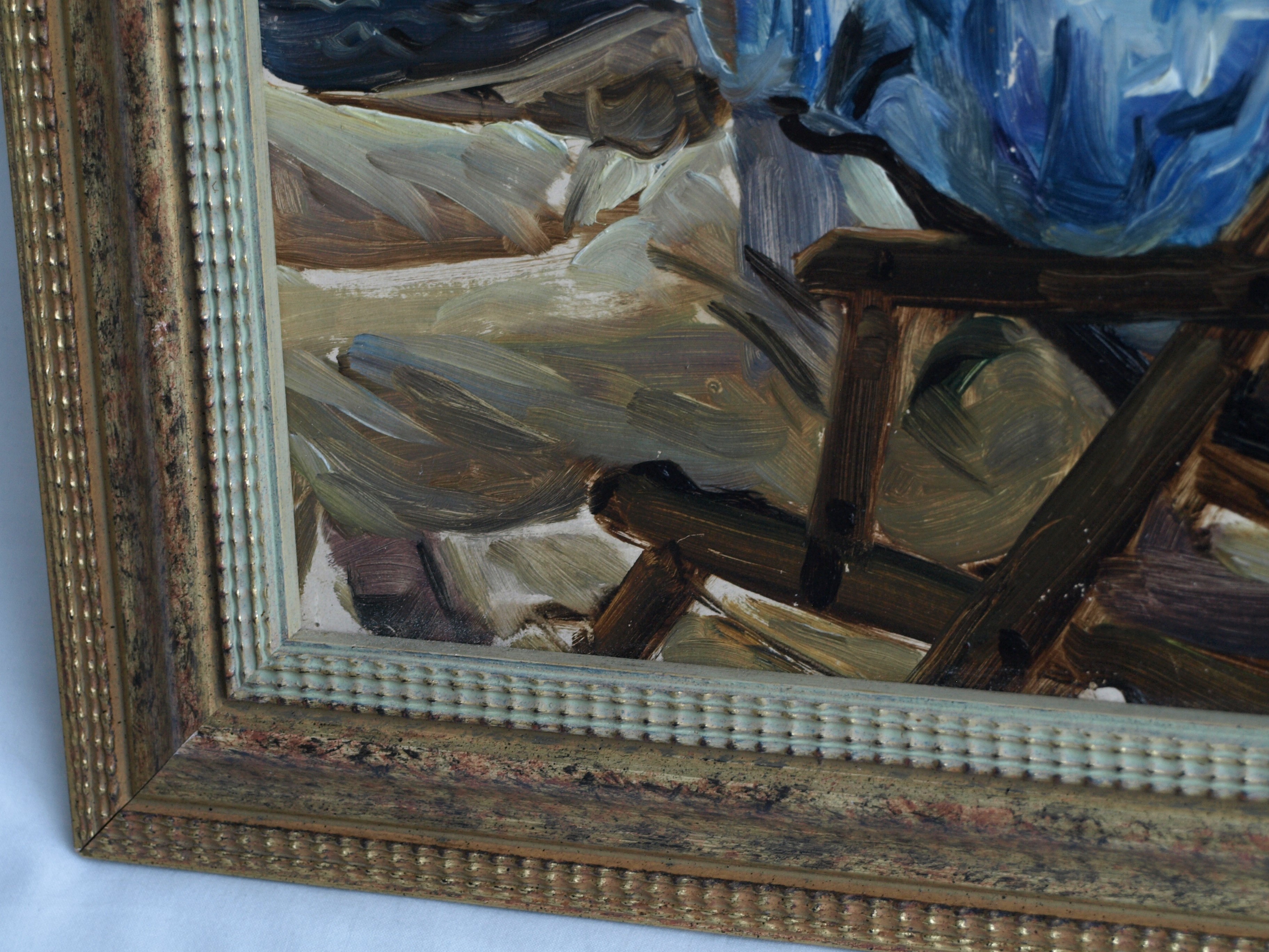 Bethijl Philippus van Romondt - Olieverf op paneel , Man in strandstoel – gesigneerd & ingelijst – 1935 kopen? Bied vanaf 150!