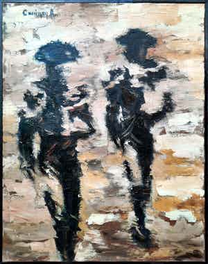 Roland Cassiman - olieverf - La Entrada - 21023 verkocht voor € 450!