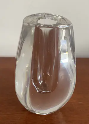 FM Konstglas - Drie design kristallen kandelaren kopen? Bied vanaf 35!