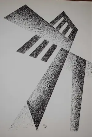 Toon Kelder - Litho - Abstract - 1965 kopen? Bied vanaf 40!