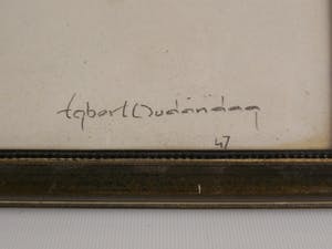 Egbert Oudendag - Kranten verkoper in de regen kopen? Bied vanaf 1!