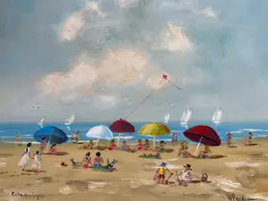 Henk Poeder - Strand bij scheveningen kopen? Bied vanaf 135!